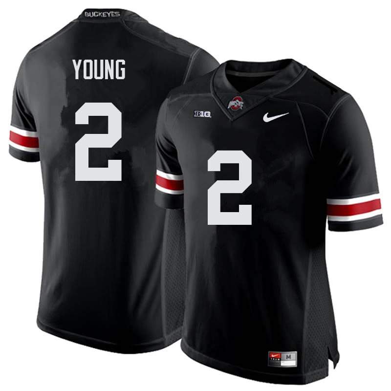 Men's Nike Ohio State Buckeyes Chase Young #2 Black College Football Jersey Holiday YMM11Q6U