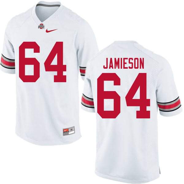 Men's Nike Ohio State Buckeyes Jack Jamieson #64 White College Football Jersey Breathable YAO73Q3N