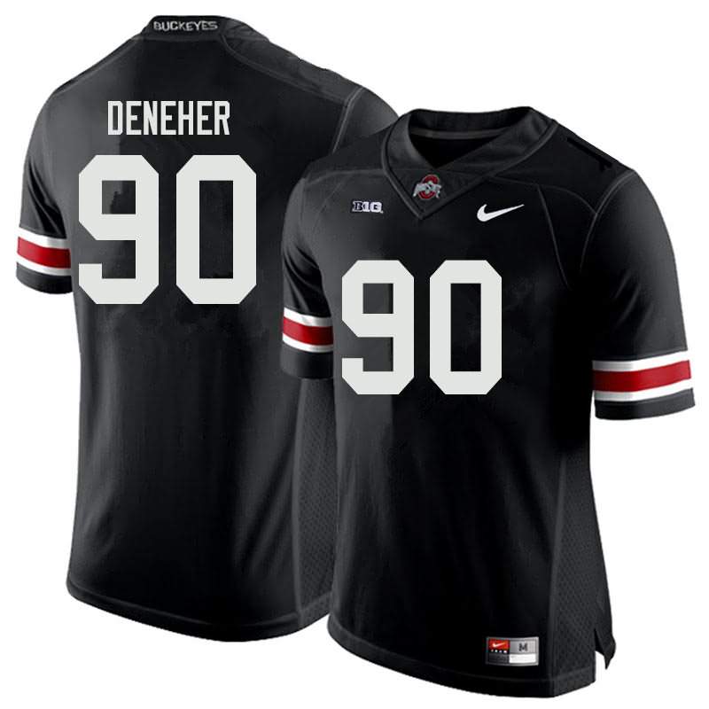 Men's Nike Ohio State Buckeyes Jack Deneher #90 Black College Football Jersey Increasing EXO14Q2L