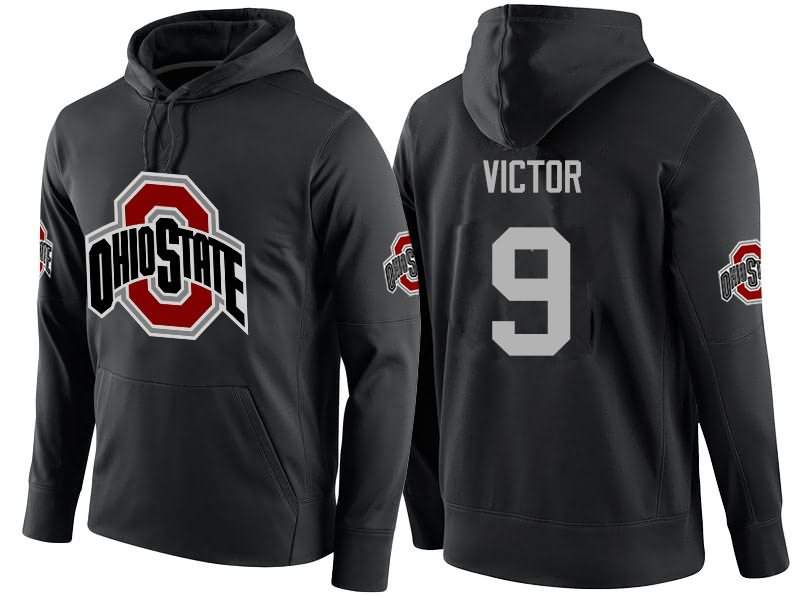 Men's Nike Ohio State Buckeyes Binjimen Victor #9 College Name-Number Football Hoodie For Sale MJX35Q7Z