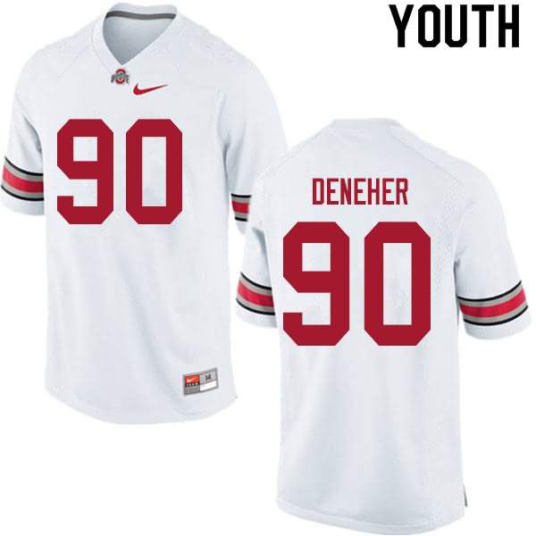 Youth Nike Ohio State Buckeyes Jack Deneher #90 White College Football Jersey Version YYW87Q2A