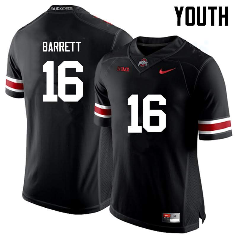 Youth Nike Ohio State Buckeyes J.T. Barrett #16 Black College Football Jersey Original DHN17Q5A