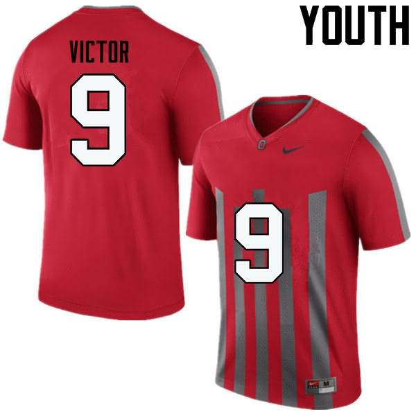 Youth Nike Ohio State Buckeyes Binjimen Victor #9 Throwback College Football Jersey New Style VUF38Q1N