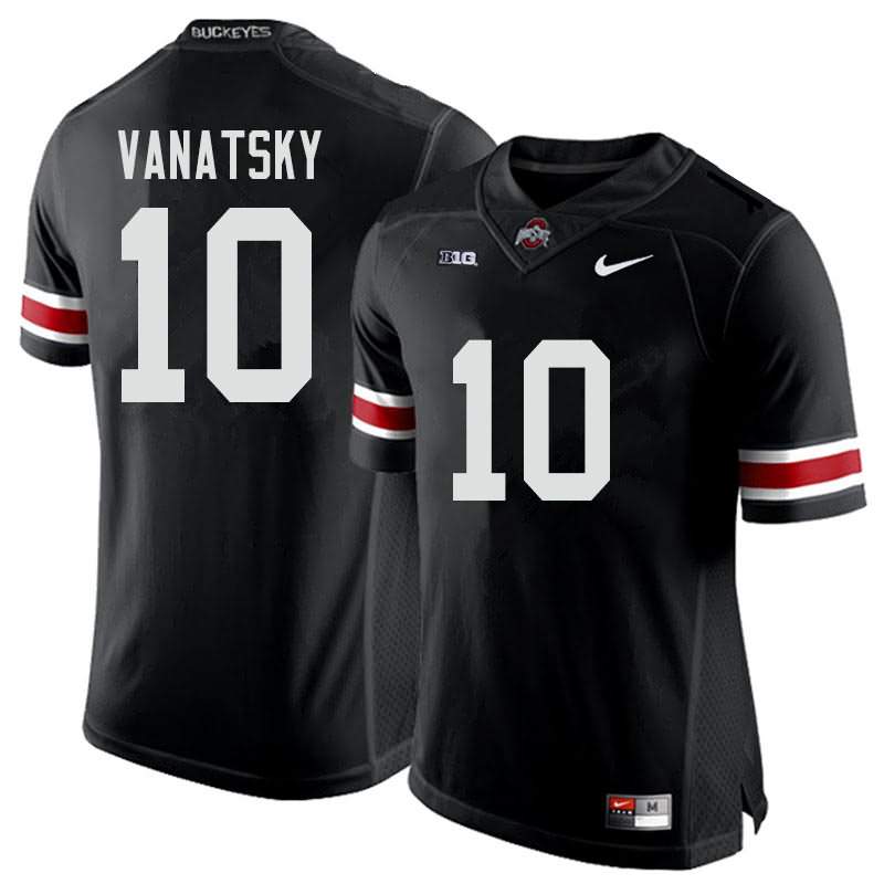 Men's Nike Ohio State Buckeyes Danny Vanatsky #10 Black College Football Jersey Holiday ETN70Q2S