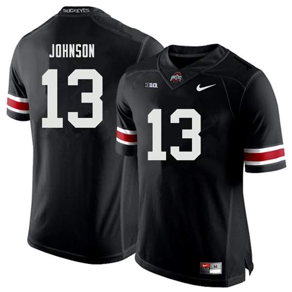 Men's Nike Ohio State Buckeyes Tyreke Johnson #13 Black College Football Jersey For Fans XLR25Q7Z