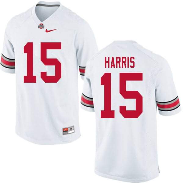 Men's Nike Ohio State Buckeyes Jaylen Harris #15 White College Football Jersey In Stock CPV05Q4F