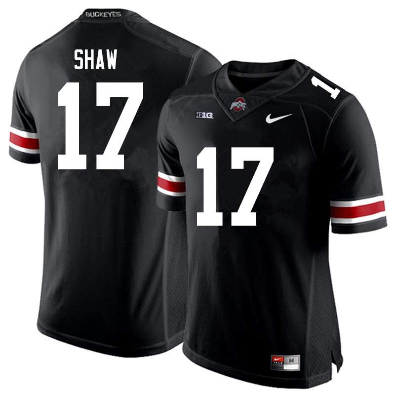 Men's Nike Ohio State Buckeyes Bryson Shaw #17 Black College Football Jersey Super Deals ABE30Q8E