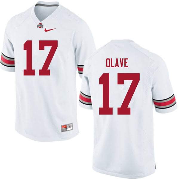Men's Nike Ohio State Buckeyes Chris Olave #17 White College Football Jersey New Release DFL12Q1U