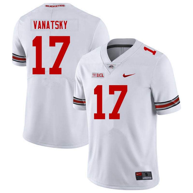 Men's Nike Ohio State Buckeyes Danny Vanatsky #17 White College Football Jersey Athletic GSO61Q4V