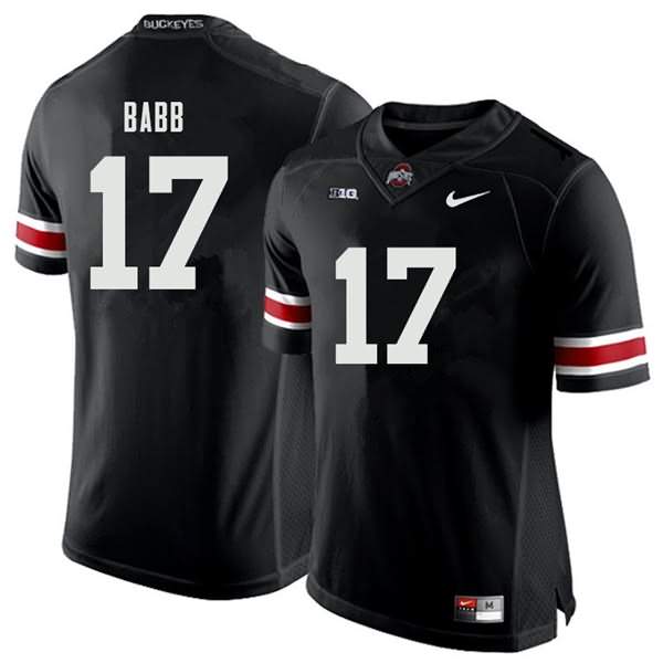 Men's Nike Ohio State Buckeyes Kamryn Babb #17 Black College Football Jersey Limited QST47Q3P