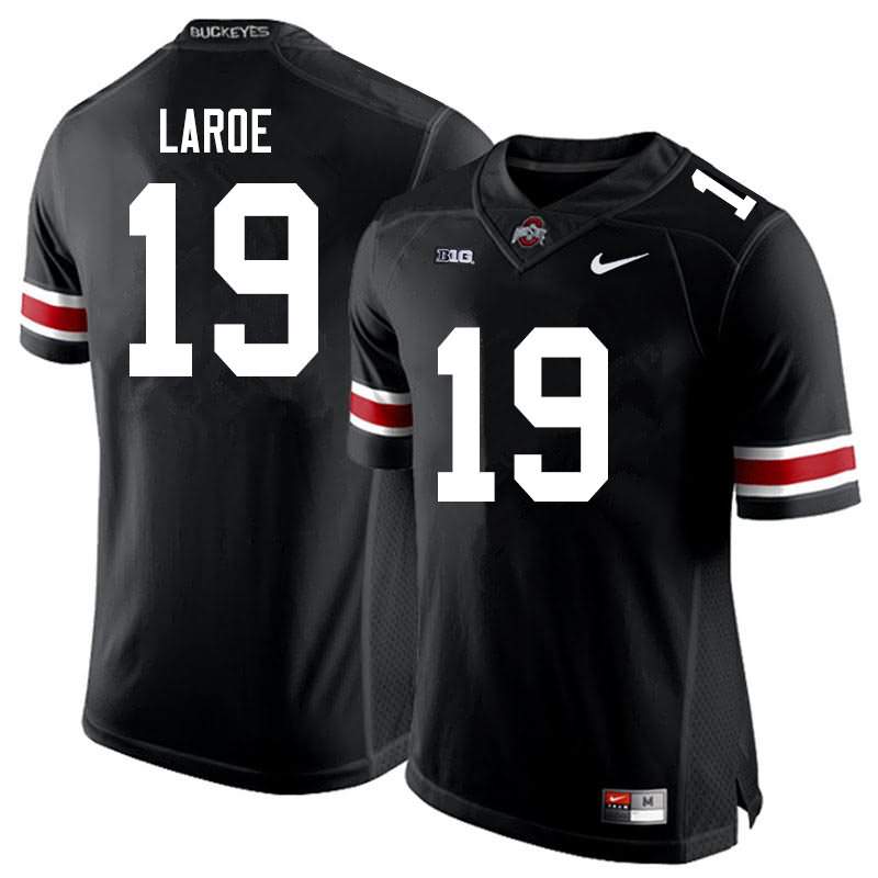 Men's Nike Ohio State Buckeyes Jagger LaRoe #19 Black College Football Jersey Athletic NIA50Q5Y