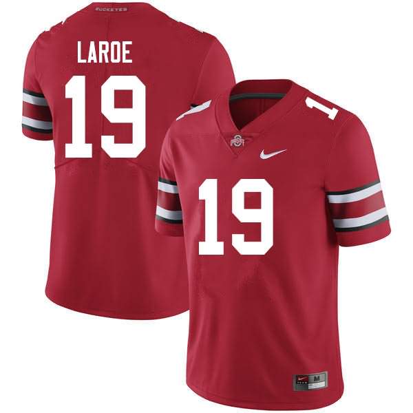 Men's Nike Ohio State Buckeyes Jagger LaRoe #19 Scarlet College Football Jersey Style WRH51Q1I