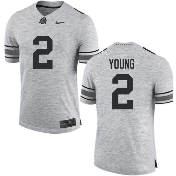 Men's Nike Ohio State Buckeyes Chase Young #2 Gray College Football Jersey Wholesale GBN07Q2F