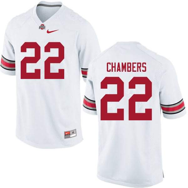 Men's Nike Ohio State Buckeyes Steele Chambers #22 White College Football Jersey Hot Sale ZNX73Q6G