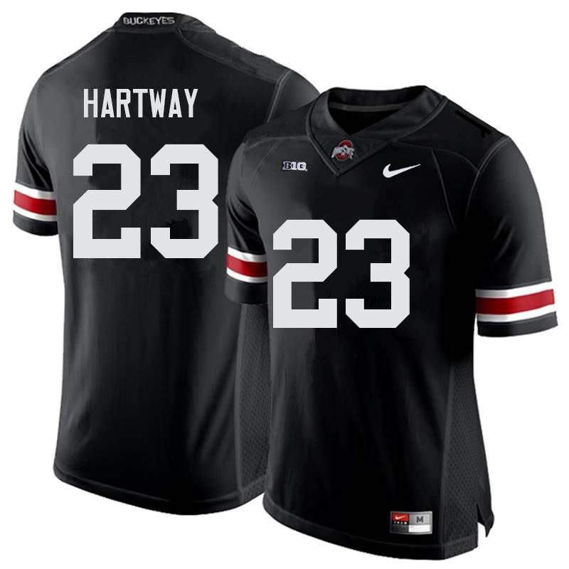 Men's Nike Ohio State Buckeyes Michael Hartway #23 Black College Football Jersey Copuon OUJ32Q1W