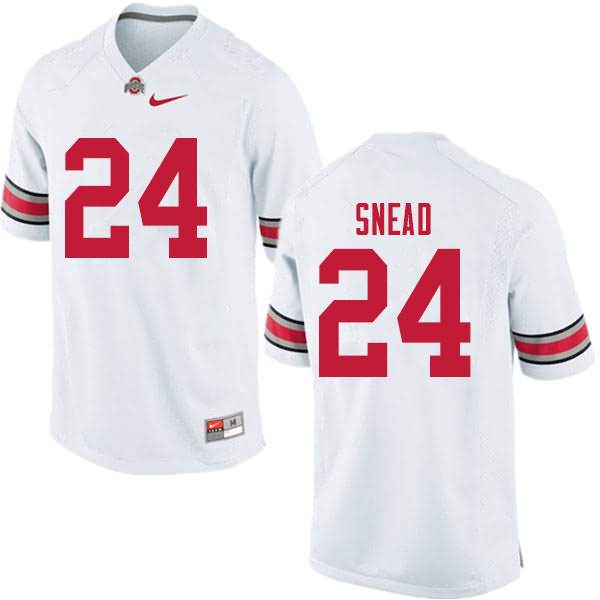 Men's Nike Ohio State Buckeyes Brian Snead #24 White College Football Jersey December NZI24Q4C