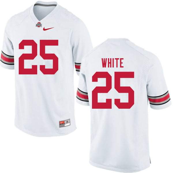 Men's Nike Ohio State Buckeyes Brendon White #25 White College Football Jersey Official LMF18Q5T