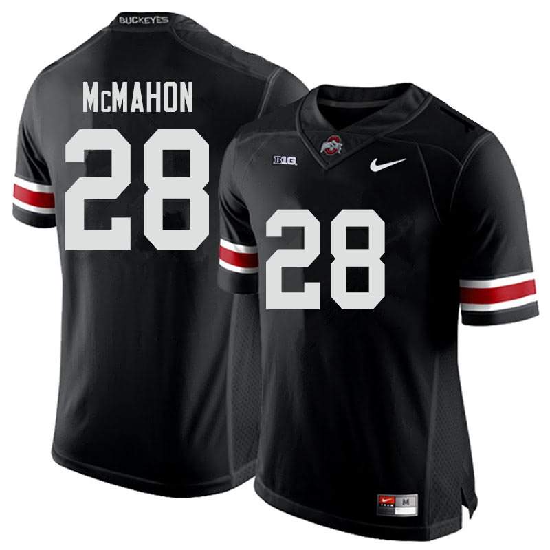 Men's Nike Ohio State Buckeyes Amari McMahon #28 Black College Football Jersey Online JTR12Q8O