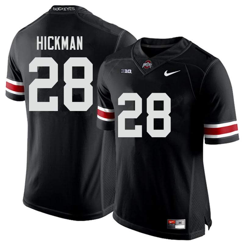 Men's Nike Ohio State Buckeyes Ronnie Hickman #28 Black College Football Jersey Anti-slip BXW48Q5K