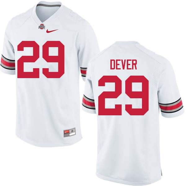 Men's Nike Ohio State Buckeyes Kevin Dever #29 White College Football Jersey New Style HOF23Q4U