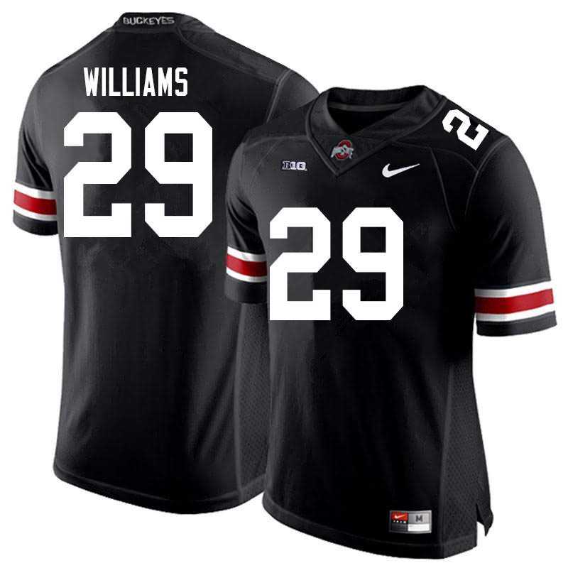 Men's Nike Ohio State Buckeyes Kourt Williams #29 Black College Football Jersey November YVI80Q4L