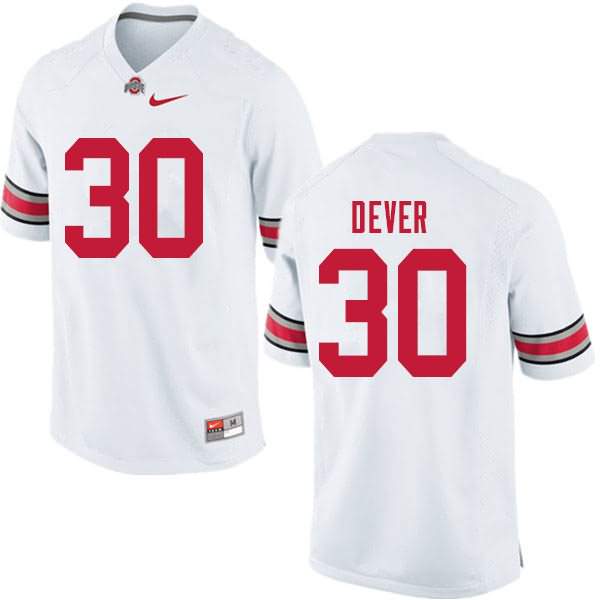 Men's Nike Ohio State Buckeyes Kevin Dever #30 White College Football Jersey Top Deals FSU66Q2W