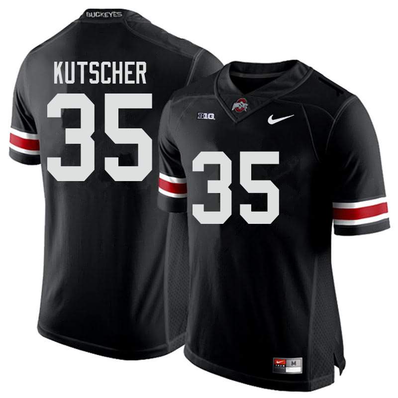 Men's Nike Ohio State Buckeyes Austin Kutscher #35 Black College Football Jersey Athletic JLN40Q7G
