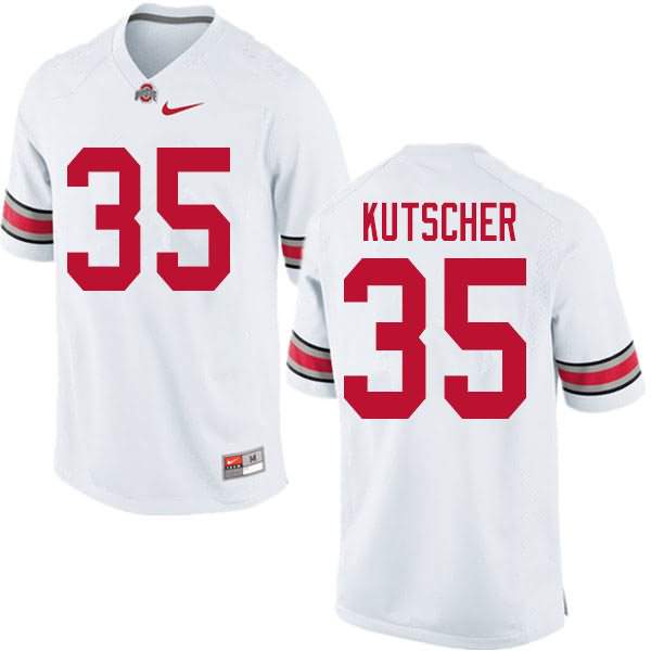 Men's Nike Ohio State Buckeyes Austin Kutscher #35 White College Football Jersey June PSM28Q7J