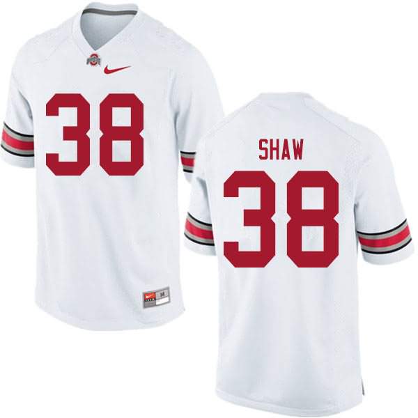 Men's Nike Ohio State Buckeyes Bryson Shaw #38 White College Football Jersey Super Deals VBZ53Q6E