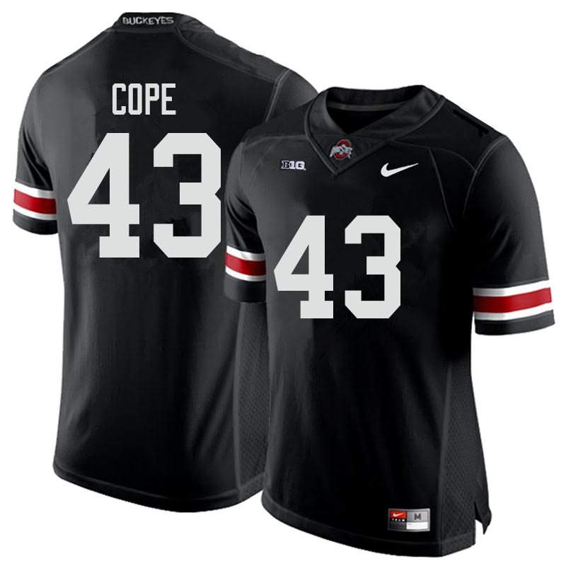 Men's Nike Ohio State Buckeyes Robert Cope #43 Black College Football Jersey Authentic GGC57Q3O