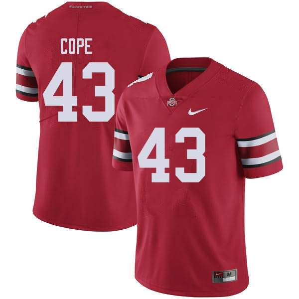 Men's Nike Ohio State Buckeyes Robert Cope #43 Red College Football Jersey Hot Sale ZJZ65Q1M