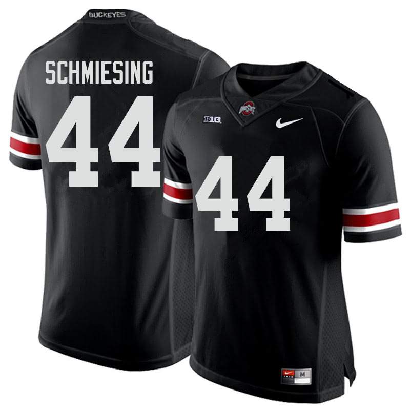 Men's Nike Ohio State Buckeyes Ben Schmiesing #44 Black College Football Jersey Limited WYN46Q5T