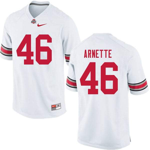 Men's Nike Ohio State Buckeyes Damon Arnette #46 White College Football Jersey Breathable JSC36Q0N