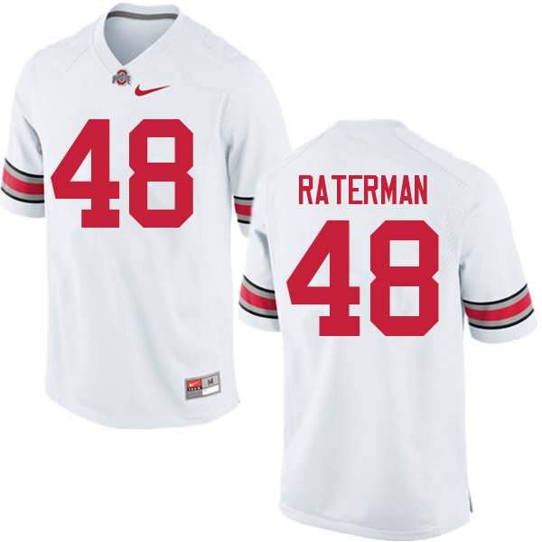 Men's Nike Ohio State Buckeyes Clay Raterman #48 White College Football Jersey On Sale KUX66Q1O