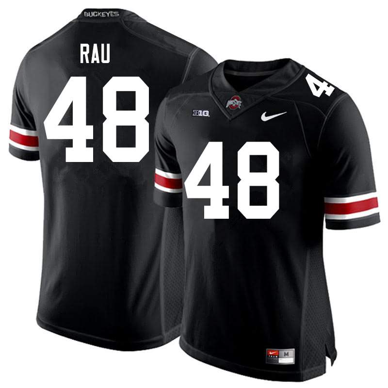 Men's Nike Ohio State Buckeyes Corey Rau #48 Black College Football Jersey Jogging RHN88Q6D