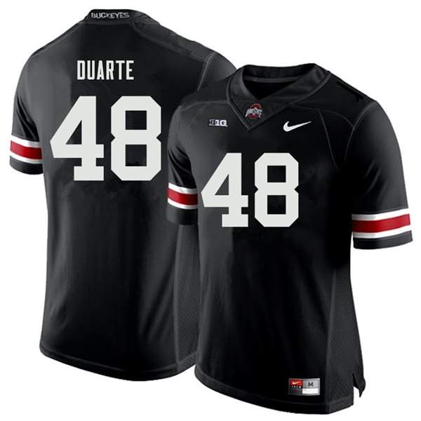 Men's Nike Ohio State Buckeyes Tate Duarte #48 Black College Football Jersey August MGB26Q3W