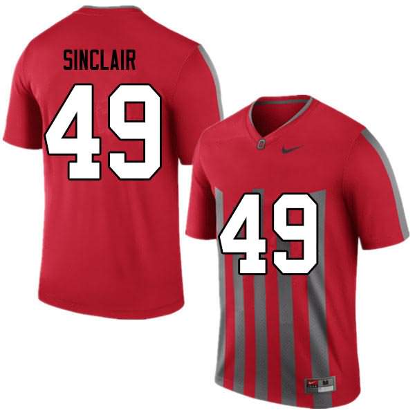 Men's Nike Ohio State Buckeyes Darryl Sinclair #49 Retro College Football Jersey New Style GXC42Q4O
