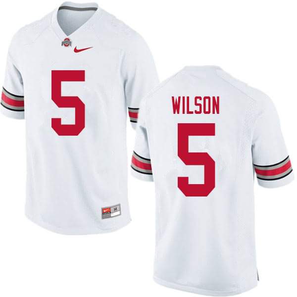 Men's Nike Ohio State Buckeyes Garrett Wilson #5 White College Football Jersey Spring DGN64Q8J