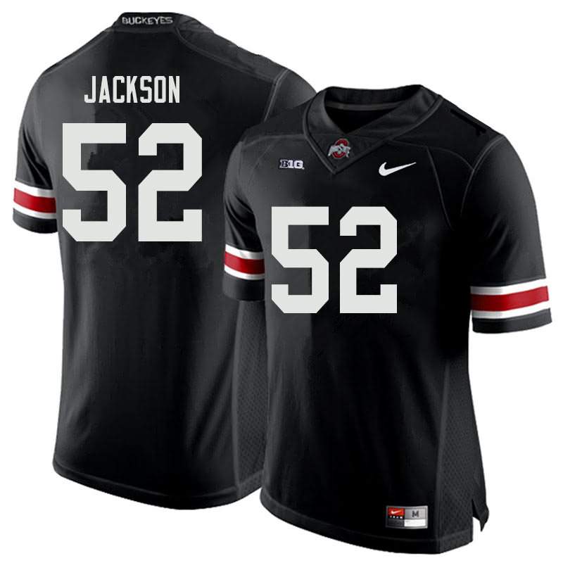 Men's Nike Ohio State Buckeyes Antwuan Jackson #52 Black College Football Jersey Ventilation TYT30Q7C