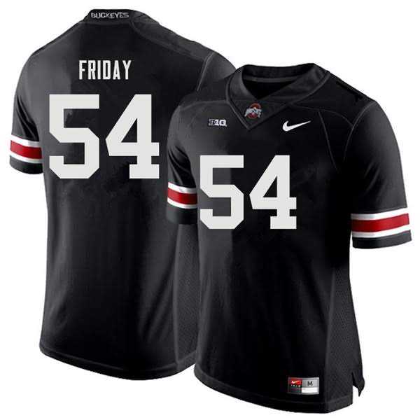 Men's Nike Ohio State Buckeyes Tyler Friday #54 Black College Football Jersey Anti-slip QVT74Q4U