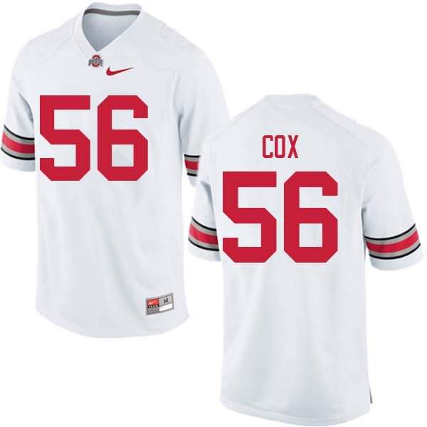 Men's Nike Ohio State Buckeyes Aaron Cox #56 White College Football Jersey April JHM64Q5A