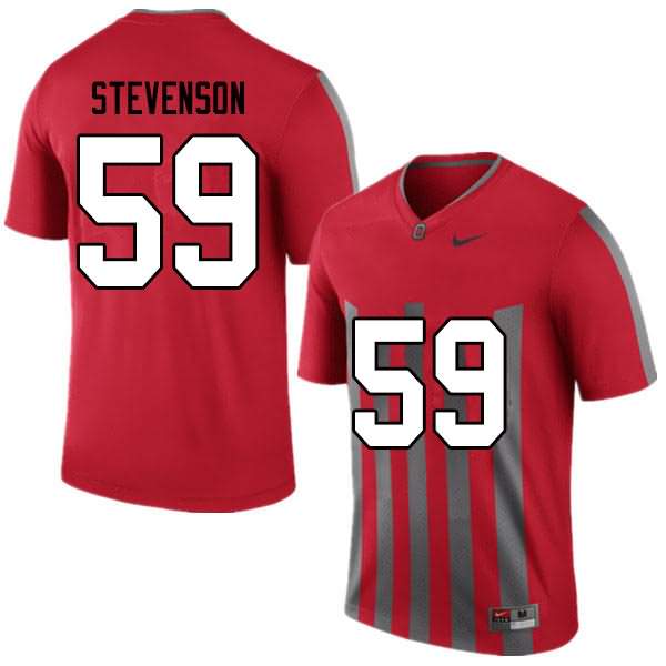 Men's Nike Ohio State Buckeyes Zach Stevenson #59 Retro College Football Jersey On Sale FQC26Q5M