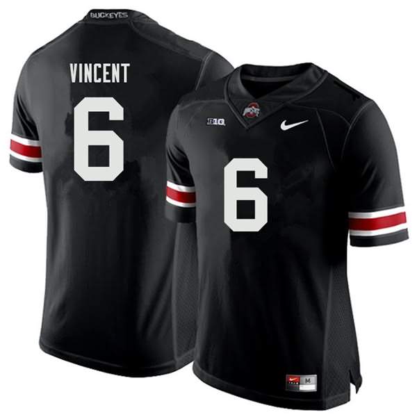 Men's Nike Ohio State Buckeyes Taron Vincent #6 Black College Football Jersey Sport YGL54Q5A