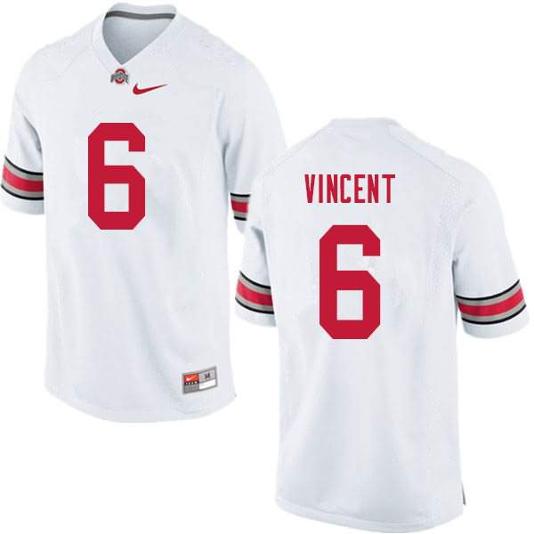 Men's Nike Ohio State Buckeyes Taron Vincent #6 White College Football Jersey Check Out ZNJ67Q0O