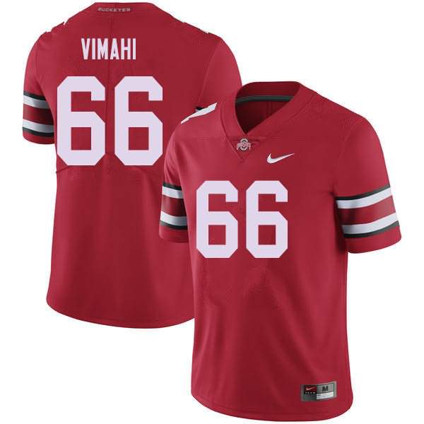 Men's Nike Ohio State Buckeyes Enokk Vimahi #66 Red College Football Jersey Style ZMZ55Q5N