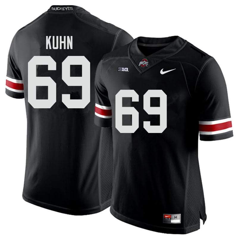 Men's Nike Ohio State Buckeyes Chris Kuhn #69 Black College Football Jersey For Fans DQD88Q2U