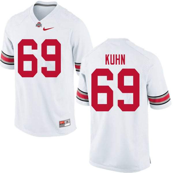 Men's Nike Ohio State Buckeyes Chris Kuhn #69 White College Football Jersey Copuon CFS17Q2T