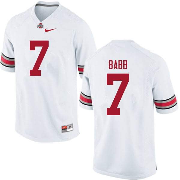 Men's Nike Ohio State Buckeyes Kamryn Babb #7 White College Football Jersey On Sale LFK70Q2N