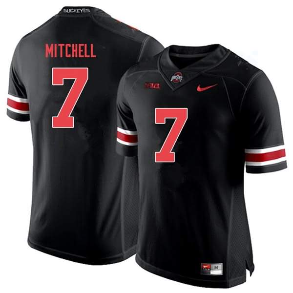 Men's Nike Ohio State Buckeyes Teradja Mitchell #7 Black Out College Football Jersey High Quality OTE81Q1D