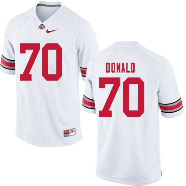 Men's Nike Ohio State Buckeyes Noah Donald #70 White College Football Jersey September TXD83Q3T